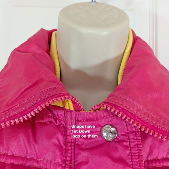 Vintage 1st Down Salt Lake City, Utah Puffer Vest, Sz Medium, Goose down filled - Picture 9 of 17
